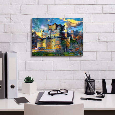 Image of 'Toledo Spain Guadamur Castle' by Pedro Gavidia, Canvas Wall Art,16 x 12