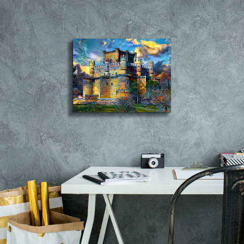 Image of 'Toledo Spain Guadamur Castle' by Pedro Gavidia, Canvas Wall Art,16 x 12
