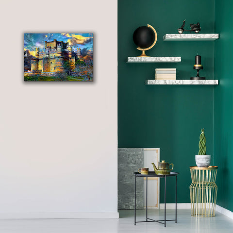 Image of 'Toledo Spain Guadamur Castle' by Pedro Gavidia, Canvas Wall Art,26 x 18