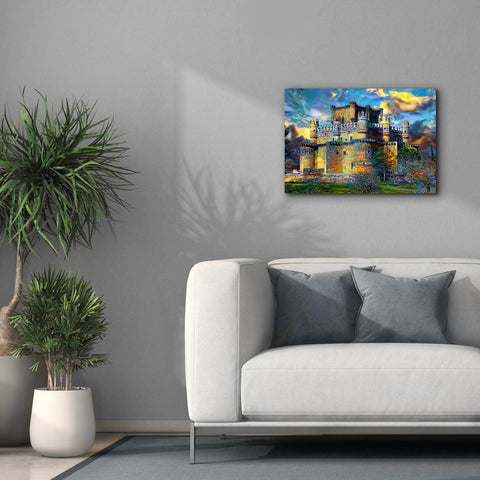 Image of 'Toledo Spain Guadamur Castle' by Pedro Gavidia, Canvas Wall Art,26 x 18