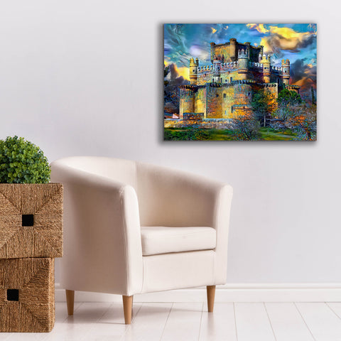 Image of 'Toledo Spain Guadamur Castle' by Pedro Gavidia, Canvas Wall Art,34 x 26