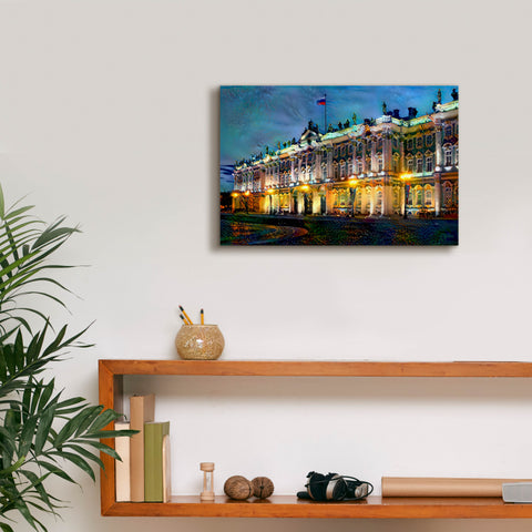 Image of 'Saint Petersburg Russia Hermitage Museum' by Pedro Gavidia, Canvas Wall Art,18 x 12