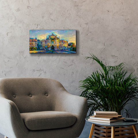 Image of 'Odessa Ukraine Opera and Ballet Theater' by Pedro Gavidia, Canvas Wall Art,24 x 12