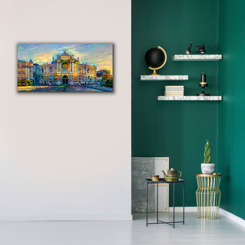 Image of 'Odessa Ukraine Opera and Ballet Theater' by Pedro Gavidia, Canvas Wall Art,40 x 20