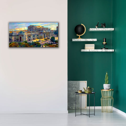 Image of 'Milan Italy Central Station' by Pedro Gavidia, Canvas Wall Art,40 x 20