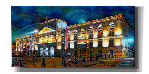 Image of 'Mexico City Palace of Mines Night' by Pedro Gavidia, Canvas Wall Art