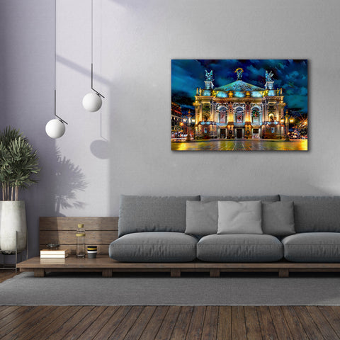 Image of 'Leopolis Ukraine Opera' by Pedro Gavidia, Canvas Wall Art,60 x 40