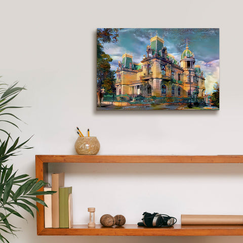 Image of 'Chihuahua Mexico Quinta Gameros' by Pedro Gavidia, Canvas Wall Art,18 x 12