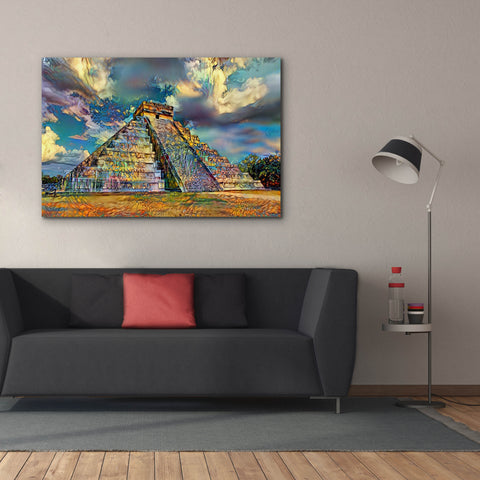 Image of 'Yucatan Mexico Chichen Itza' by Pedro Gavidia, Canvas Wall Art,60 x 40