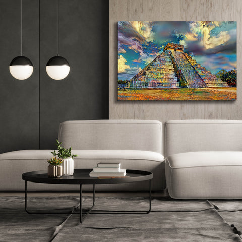 Image of 'Yucatan Mexico Chichen Itza' by Pedro Gavidia, Canvas Wall Art,60 x 40