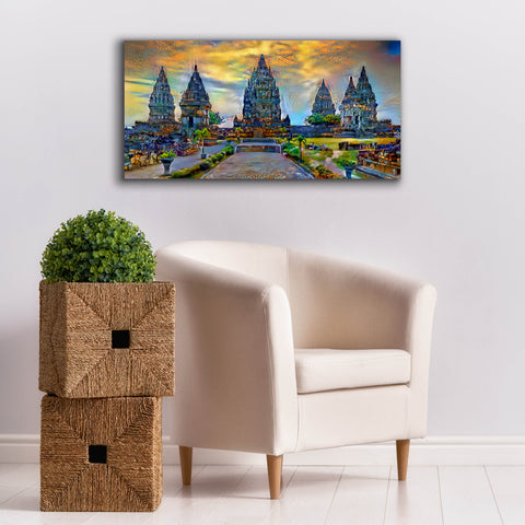 Image of 'Yogyakarta Indonesia Prambanan temple' by Pedro Gavidia, Canvas Wall Art,40 x 20