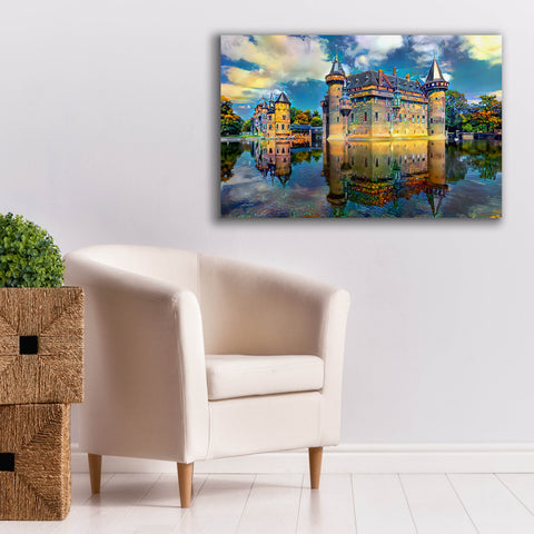 Image of 'Ultrecht Netherlands De Haar Castle' by Pedro Gavidia, Canvas Wall Art,40 x 26