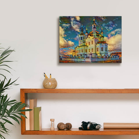 Image of 'Tyumen Russia Church of Zechariah and Elizabeth in Tobolsk' by Pedro Gavidia, Canvas Wall Art,16 x 12