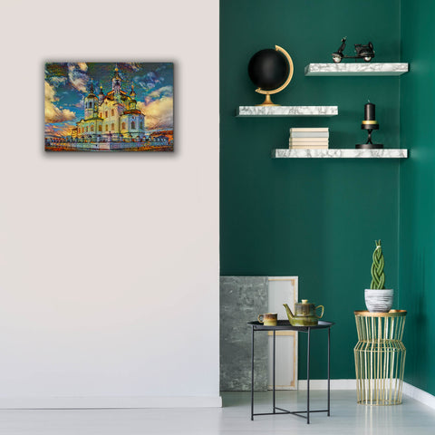 Image of 'Tyumen Russia Church of Zechariah and Elizabeth in Tobolsk' by Pedro Gavidia, Canvas Wall Art,26 x 18