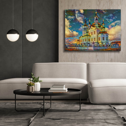 Image of 'Tyumen Russia Church of Zechariah and Elizabeth in Tobolsk' by Pedro Gavidia, Canvas Wall Art,54 x 40
