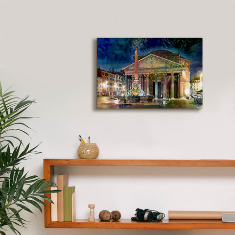 Image of 'Rome Italy Pantheon' by Pedro Gavidia, Canvas Wall Art,18 x 12
