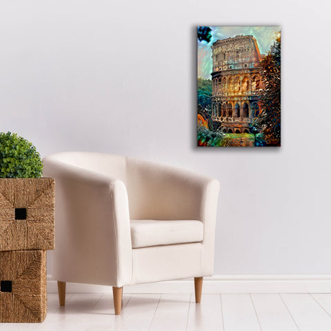 Image of 'Rome Italy Colosseum' by Pedro Gavidia, Canvas Wall Art,18 x 26