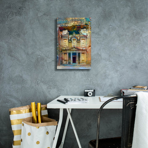 Image of 'Petra Jordan' by Pedro Gavidia, Canvas Wall Art,12 x 18