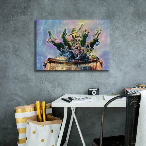 Image of 'Paris France Quadriga at Grand Palais' by Pedro Gavidia, Canvas Wall Art,26 x 18
