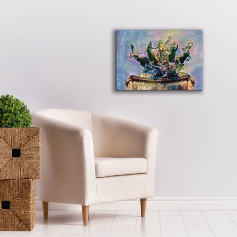 Image of 'Paris France Quadriga at Grand Palais' by Pedro Gavidia, Canvas Wall Art,26 x 18