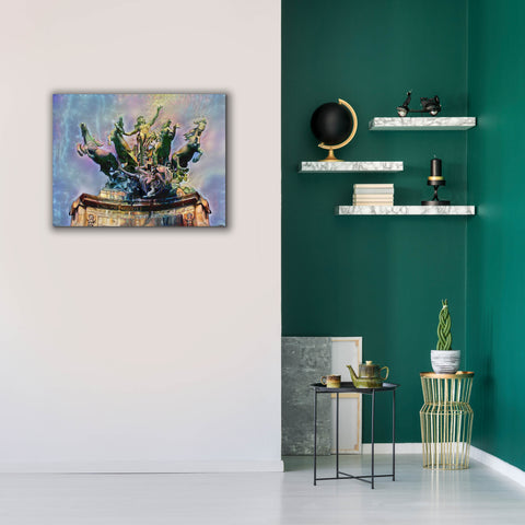 Image of 'Paris France Quadriga at Grand Palais' by Pedro Gavidia, Canvas Wall Art,34 x 26
