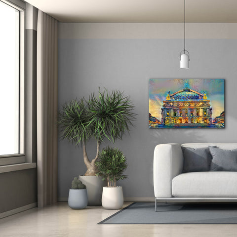 Image of 'Paris France Opera Garnier' by Pedro Gavidia, Canvas Wall Art,40 x 26