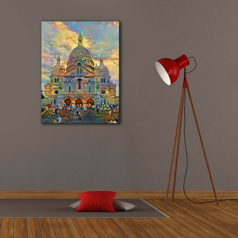 Image of 'Paris France Basilica of the Sacred Heart Sacre Coeur 2' by Pedro Gavidia, Canvas Wall Art,26 x 34