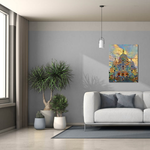 Image of 'Paris France Basilica of the Sacred Heart Sacre Coeur 2' by Pedro Gavidia, Canvas Wall Art,26 x 34