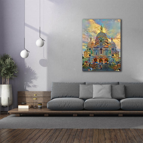 Image of 'Paris France Basilica of the Sacred Heart Sacre Coeur 2' by Pedro Gavidia, Canvas Wall Art,40 x 54