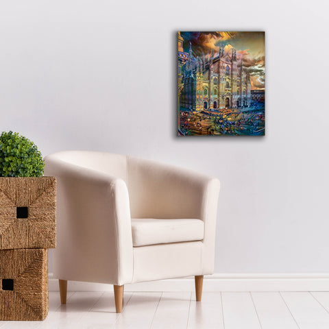 Image of 'Milan Italy Domm Cathedral' by Pedro Gavidia, Canvas Wall Art,20 x 24