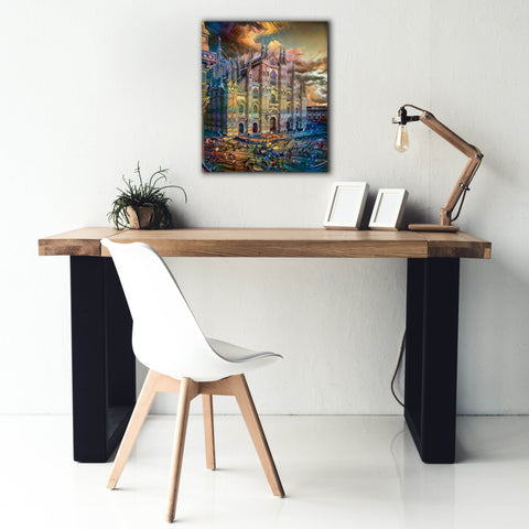 Image of 'Milan Italy Domm Cathedral' by Pedro Gavidia, Canvas Wall Art,20 x 24