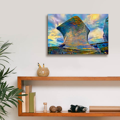 Image of 'Mexico City Soumaya Museum' by Pedro Gavidia, Canvas Wall Art,18 x 12