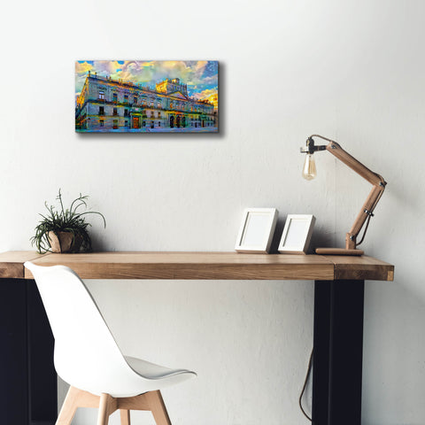 Image of 'Mexico City Palace of Mines' by Pedro Gavidia, Canvas Wall Art,24 x 12