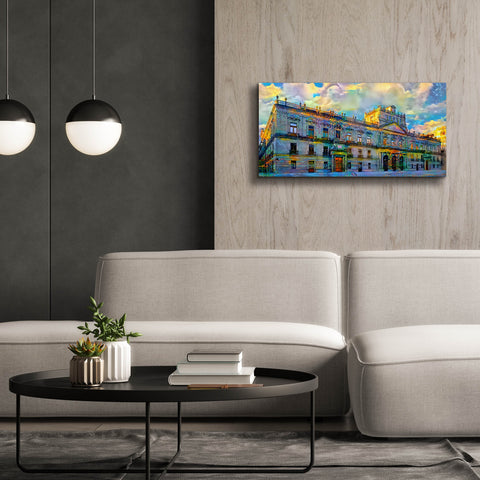 Image of 'Mexico City Palace of Mines' by Pedro Gavidia, Canvas Wall Art,40 x 20