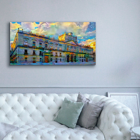Image of 'Mexico City Palace of Mines' by Pedro Gavidia, Canvas Wall Art,60 x 30