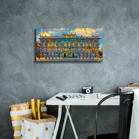Image of 'Mexico City National Museum of Art' by Pedro Gavidia, Canvas Wall Art,24 x 12