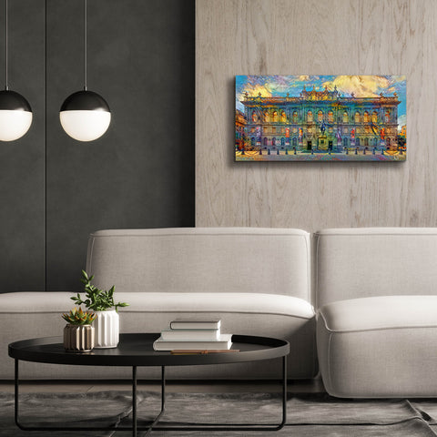 Image of 'Mexico City National Museum of Art' by Pedro Gavidia, Canvas Wall Art,40 x 20