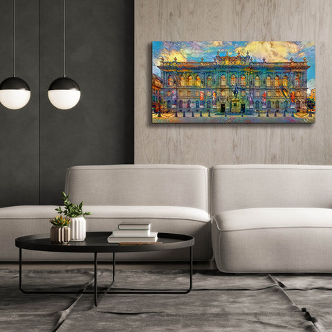 Image of 'Mexico City National Museum of Art' by Pedro Gavidia, Canvas Wall Art,60 x 30
