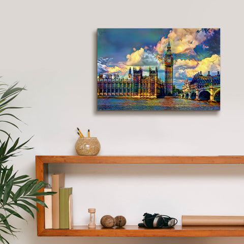 Image of 'London England Big Ben and Parliament' by Pedro Gavidia, Canvas Wall Art,18 x 12