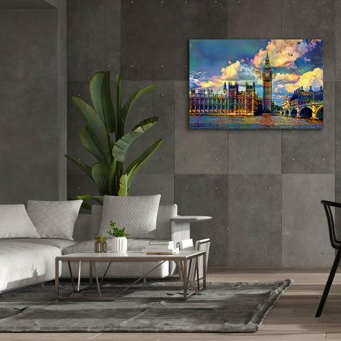 Image of 'London England Big Ben and Parliament' by Pedro Gavidia, Canvas Wall Art,60 x 40