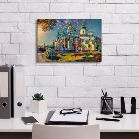 Image of 'Kyiv Ukraine Saint Sophia Cathedral' by Pedro Gavidia, Canvas Wall Art,18 x 12