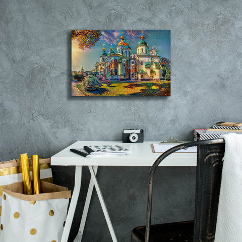 Image of 'Kyiv Ukraine Saint Sophia Cathedral' by Pedro Gavidia, Canvas Wall Art,18 x 12