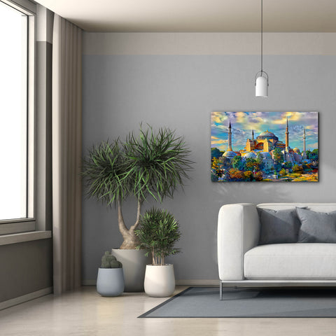 Image of 'Istanbul Turkey Hagia Sophia' by Pedro Gavidia, Canvas Wall Art,40 x 26