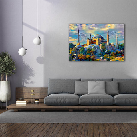 Image of 'Istanbul Turkey Hagia Sophia' by Pedro Gavidia, Canvas Wall Art,60 x 40