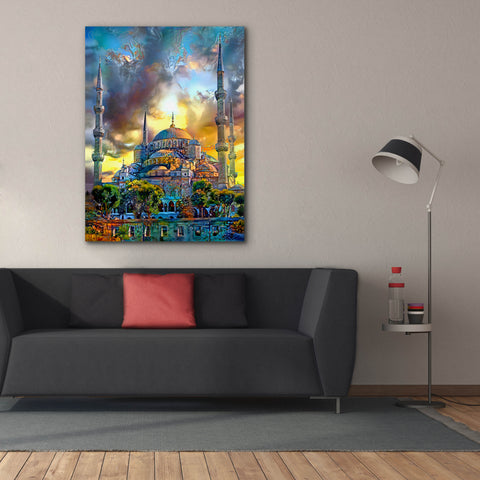 Image of 'Istanbul Turkey Blue Mosque' by Pedro Gavidia, Canvas Wall Art,40 x 54