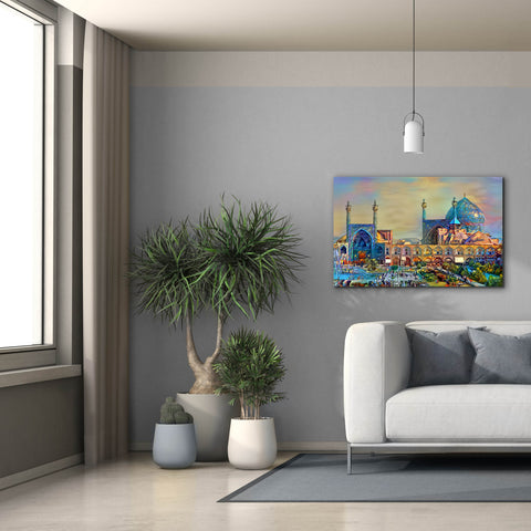 Image of 'Isfahan Iran Imam Khomeini Mosque' by Pedro Gavidia, Canvas Wall Art,40 x 26