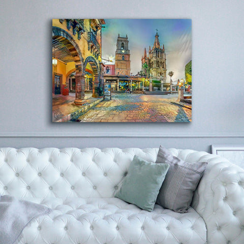 Image of 'Guanajuato Mexico San Miguel de Allende' by Pedro Gavidia, Canvas Wall Art,54 x 40