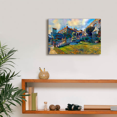 Image of 'Guanajuato Mexico Castillo de Santa Cecilia staircase' by Pedro Gavidia, Canvas Wall Art,18 x 12