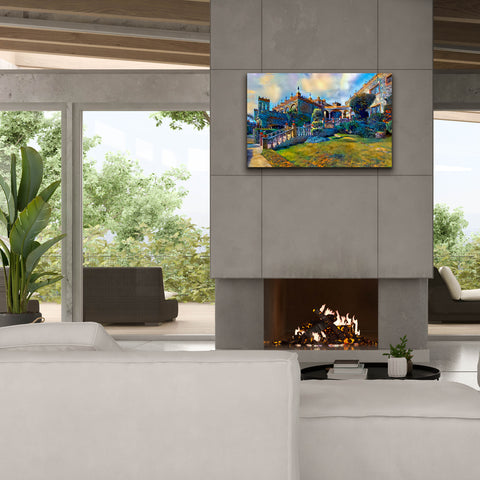 Image of 'Guanajuato Mexico Castillo de Santa Cecilia staircase' by Pedro Gavidia, Canvas Wall Art,40 x 26