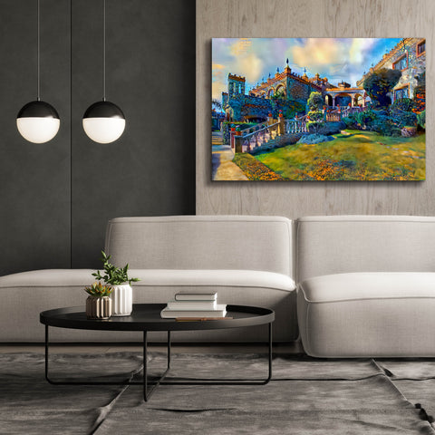 Image of 'Guanajuato Mexico Castillo de Santa Cecilia staircase' by Pedro Gavidia, Canvas Wall Art,60 x 40
